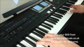 Roland BK9 Demonstration  Bossa Style with Piano [upl. by Ahsiliw]