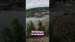 Willamette Falls Timelapse Portland Oregon timelapse portland oregon [upl. by Ytitsahc]