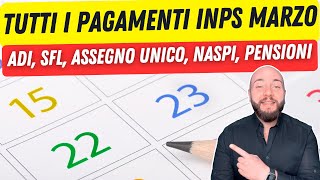 PAGAMENTI INPS MARZO 2024 tutte le date per ogni categoria [upl. by Anad]