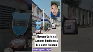 Reopen Units sa Sonoma Residences Sta Maria Bulacan [upl. by Karilla]