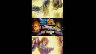 Saga vs Jao El sacrificio de Saga anime caballerosdelzodiaco saintseiya epico saga geminis [upl. by Rrats957]