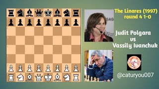 Pertadingan kilat Judit Polgar vs Vassily Ivanchuk the Linares ESP 1997rnd 4 chess chesscom [upl. by Dorene]