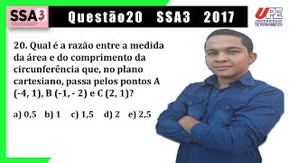 Questão 20 de Matemática SSA3 2017  Geometria Plana [upl. by Earaj]