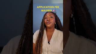 How to get Application Fee Waived gradschoolapplication internationalstudents gradschoolprep [upl. by Andrej]