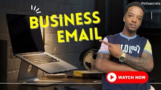 How to create a professional business email step by step [upl. by Rolyak]