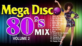 Mega Disco 80s Mix  Best of 80s Disco Music Volume 2 [upl. by Seow294]