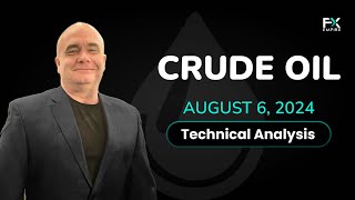 Crude Oil Plunges Again Technical Analysis for August 06 2024 by Chris Lewis for FX Empire [upl. by Angie]