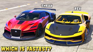 GTA 5  TRUFFADE THRAX vs ITALI RSX  Which is Fastest [upl. by Bergman]