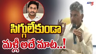 సిగ్గులేకుండా మళ్లీ అదే మాట Chandrababu Naidu Slams CM Jagan  Volunteers Resign  TV5 [upl. by Artus]