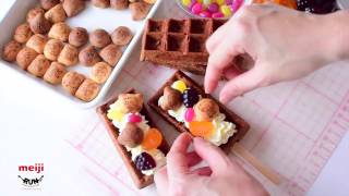 Cute Meiji Chocolate Waffles [upl. by Humfrey]