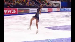 Alena Kostornaia missed URs in Rostelecom Cup 2020 SP [upl. by Aikin816]