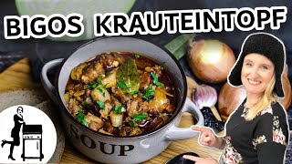 Bigos Rezept  kräftiger polnischer Krauteintopf  Die Frau am Grill [upl. by Eromle287]