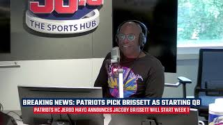 INSTANT REACTION Patriots pick Jacoby Brissett as starting QB [upl. by Berton281]