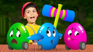 Surprise Eggs Transport Kids Songs  BabyBillion  Nursery Rhymes [upl. by Naujad]