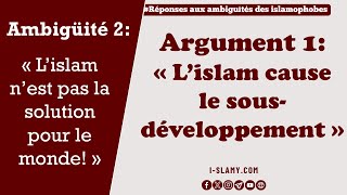 Sousdéveloppement  5 causes que lIslam rejette [upl. by Eiser]