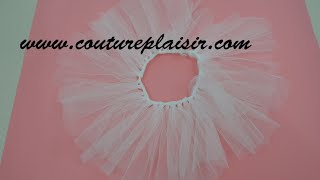 tuto jupe froufrou sans couture tutu [upl. by Breskin899]