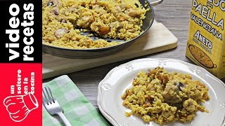 Paella de pollo al ajillo [upl. by Assilim]