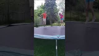 Aiden and Arielle bounce on there Trampoline [upl. by Yssac]