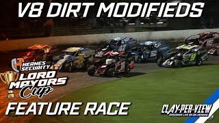 V8 Dirt Modifieds  Lord Mayors Cup  Lismore  2nd Nov 2024  ClayPerView [upl. by Xavler]