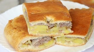 Ну оОчень вкусный  Пирог с мясным фаршем и картошкой [upl. by Bolte]