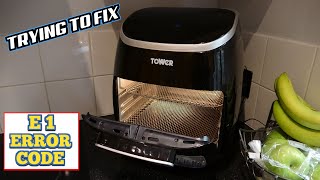 Trying to FIX a Brand New AIR FRYER with E1 Error Code [upl. by Arahs167]