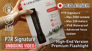 Ledlenser P7R Signature Series Flashlight Unboxing Video  LED Lenser Ledlenser Malaysia [upl. by Ayital]