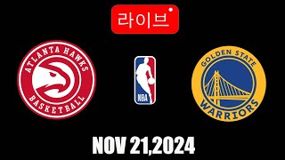 NBA LIVE Atlanta Hawks vs Golden State Warriors  November 20 2024  NBA Season LIVE 2K25 [upl. by Ernie]