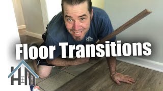 How to thresholds Cut and install floor transitions Easy [upl. by Alehtse]