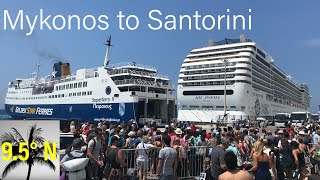 Ferry Mykonos to Santorini [upl. by Drusi741]