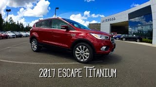 2017 Ford Escape Titanium Review [upl. by Otit895]