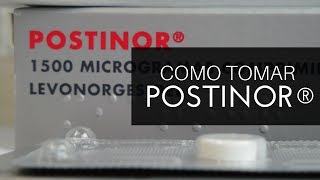 Como tomar a postinor® [upl. by Simdars]