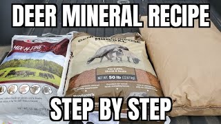 How to Make Your Own Deer Minerals CHEAP [upl. by Ettenaej]