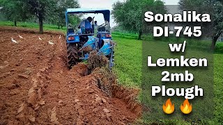 Sonalika DI745 w Lemken 2mb Plough  Prem Agro Beejna [upl. by Jeffers]