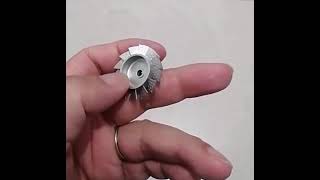 Metal Injection Molding part for small fan for CPU of laptop computer in Titanium [upl. by Eshelman]