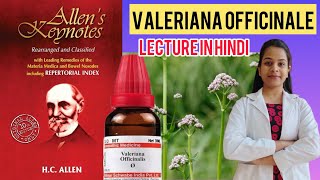 VALERIANA OFFICINALE homeopathic medicine from Allen’s keynote materia medica in Hindi [upl. by Meraree]