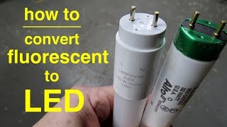 How To Convert T8 Fluorescent Lights to LED ● Explained in Simple Terms [upl. by Onek469]