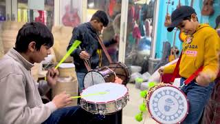 Nasik Dhol Beats On Punjabi Bhangra Dhol By Kids Beautifully Played 👌👌  Singh Musicals Panipat [upl. by Eihtak]