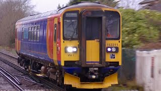 Network Rail Class 153  153311 Still In EMT Colours Passes Warblington For Tonbridge West Yard [upl. by Ahgiela]