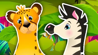 Savannah Animals Dance Learn Safari Animal Sounds Songs for Toddlers  Kids Learning Videos [upl. by Arad]