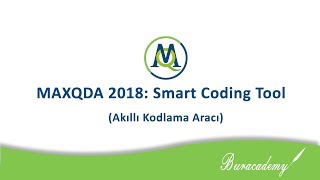 MAXQDA 2018 Akıllı Kodlama Aracı Smart Coding Tool [upl. by Dis570]