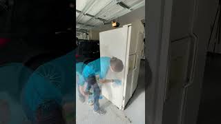 Fridge Exterior Cleaning With Soft Sounds asmrcleaning cleaningmotivation cleanwithme [upl. by Puff267]