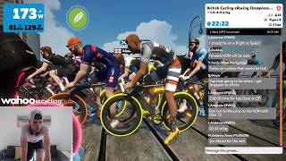 Zwift British National Qualifers Race hardest race on Zwift [upl. by Octavia]