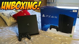 Playstation 4 Pro Console Unboxing Sony Playstation 4 Pro 1TB Edition Jet Black Console [upl. by Deach997]