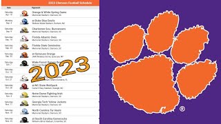 Clemson Tigers 2023 College Football Schedule Preview [upl. by Aitak]