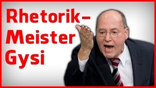 RhetorikMeister Gregor Gysi hebelt kritischen Fragesteller aus [upl. by Idnac]