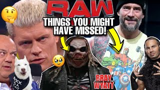 THINGS YOU MIGHT HAVE MISSED WWE RAW A TRAP FOR CODY RHODES MATT HARDY AT RAW UNSEEN FIEND SHOWN [upl. by Salamone841]