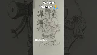 Drawing of har har mahadev 🕉️❤️ [upl. by Hole152]