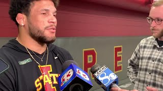 Iowa State wrestler Younger Bastida says NIL is an extra push for Cyclones [upl. by Llemrej]