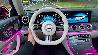 NEW 2022 ECLASS Facelift POV DRIVE E450 Interior Ambiente Review [upl. by Karon]