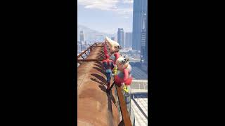 Gta 5 Epic Ragdoll Show Spiderman Vs Colour Minion Falls amp Fails in Gta V Part  24 gta shorts [upl. by Kusin]